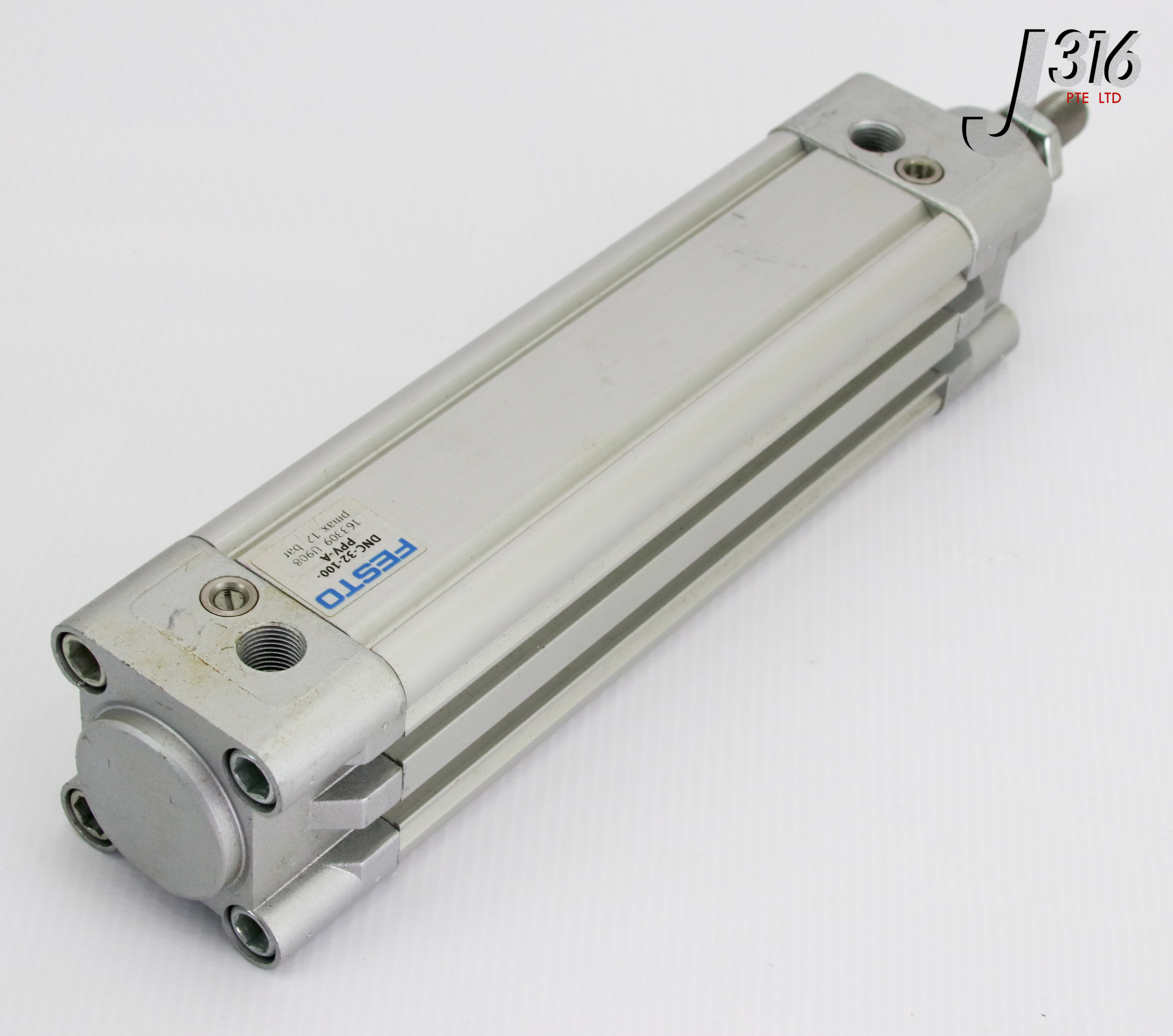 19391 FESTO STANDARD DOUBLE ACTING CYL 163309 PMAX. 12BAR DNC-32